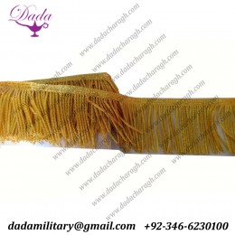 Gold Metallic Bullion Wire Fringe Ceremonial Church Military Flag Banner French Vestment Uniform French