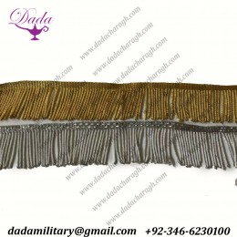 Handmade Fashion High Quality Bullion Wire Tassel Fringe  Silver, Gold