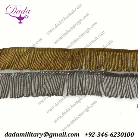 Handmade Fashion High Quality Bullion Wire Tassel Fringe  Silver, Gold