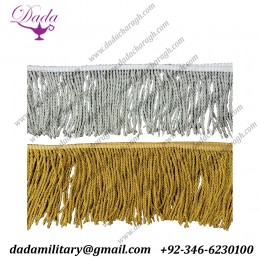 Handmade Gold & Silver Zinc Wire Fringe Width Size