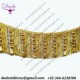 Bullion wire Wood Beads Entrefino gold brother fringes ,tassel , ceremonial decoration Beaded
