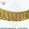 Bullion wire Wood Beads Entrefino gold brother fringes ,tassel , ceremonial decoration Beaded