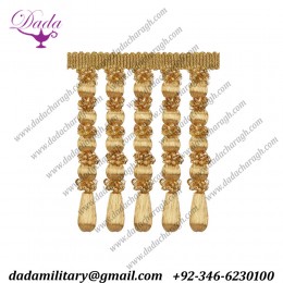 Wood Beads Entrefino gold brother fringes fringe tassels high quality ceremonial decoration Beaded