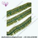 Wood Beads Entrefino gold green brother fringes ,tassel , ceremonial decoration Beaded