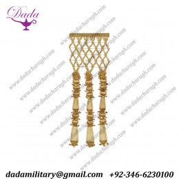 Wood Beads Entrefino gold lattice fringes , metalic fringe tassel high quality church decoration new