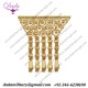 Wood Beads Entrefino gold lattice fringes Gold Bullion wire thread mettalic fringe tassel high quality church decoration new