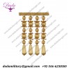 Wooden Beaded Entrefino gold brother fringes for Decoration