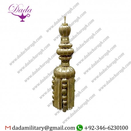 20 Cm Gold Gold And Silver Tassel