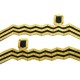Cuff Rank Sleeve Cuff Curls Commander Navy Gold Wire Wavy Curl