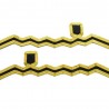 Cuff Rank Sleeve Cuff Curls Lieutenant Navy Gold Wire Wavy Curl & 2 Bars