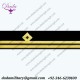 Cuff Braid 2 Rows Diamond Gold Wire Second Officer Second Mate Deck