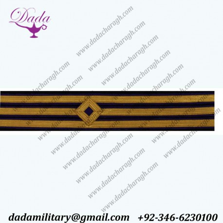 Cuff Braid 2nd Engineer 3 Row Diamond MN Purple Cuff