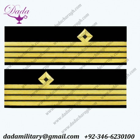 Cuff Braid 4 Rows Diamond Gold wire For Chief Captain