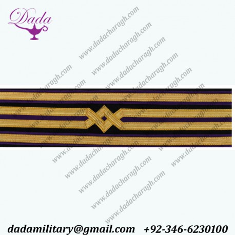 Cuff Braid Chief Engineer 4 Row Entwined Diamond MN Purple  Cuffs