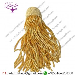 Custom Made Golden Rolled Head Tassel
