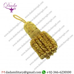Custom Made Metallic Bullion Small Fringe Tassel