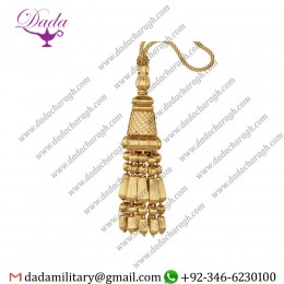 Decoration Bullion Tassel Gold Bullion Tassel For Churches  Gold Borlas Con Bolitas