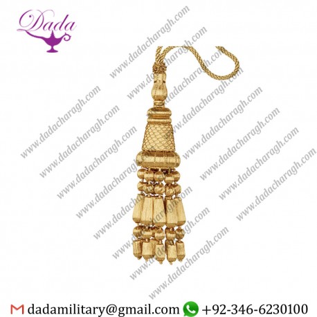 Decoration Bullion Tassel Gold Bullion Tassel For Churches  Gold Borlas Con Bolitas