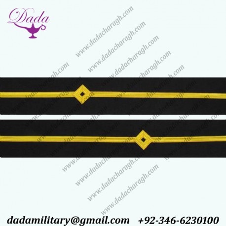 Cuff Braid Diamond Gold Wire Third Officer Third Mate Sub Lieutenant SLt