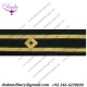 Cuff Rank Sleeve ETO 2 Row Diamond Green Cuff