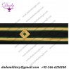 Cuff Rank Sleeve ETO 2 Row Diamond Green Cuff