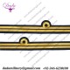 Cuff Rank Sleeve 1 Curl 1 Bar,Gold wire Lieutenant