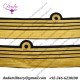 Cuff Rank Sleeve Curls on Cloth Admiral
