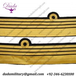 Cuff Rank Sleeve Curls on Cloth Admiral