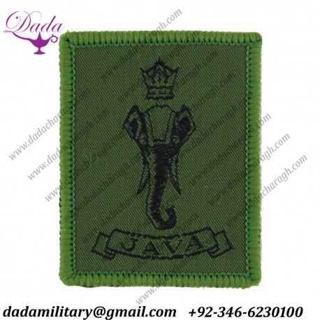 Royal Artillery 40 Fd Regt 137th  Fd Battery 1st Green Woven Regimental cloth arm badge
