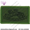 Royal Artillery 40 Regt 38 Fd Bty 1st  - Green Woven Regimental cloth arm badge
