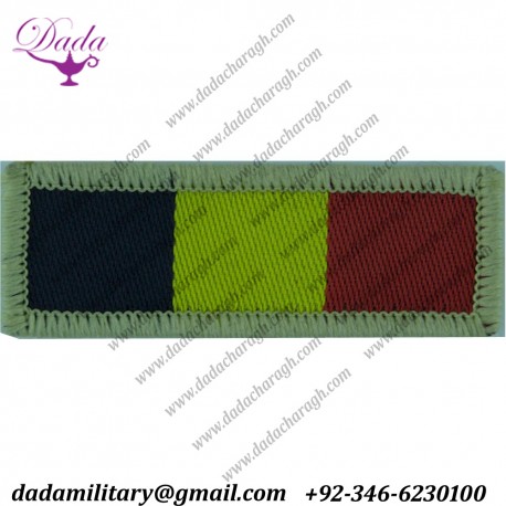Royal Electrical & Mechanical Engineers  Blue Yellow Red Woven Regimental cloth arm badge