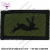 Royal Engineers  75 Engr Regt  143 Plant Squadron Black Hare On Olive Woven Regimental cloth arm badge