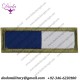 Royal Signals Tactical Recognition Flash - 65 X 20mm Blue White On Sand Woven Regimental cloth arm badge