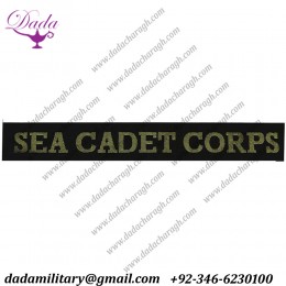 Sea Cadet Corps Cap-Tally Woven Naval cap badge or cap tally