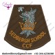 Sedbergh School Combined Cadet Force Arm badge Crest Over Title Woven Cadet, training or school