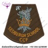 Sedbergh School Combined Cadet Force Arm badge Crest Over Title Woven Cadet, training or school