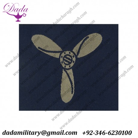 Senior Aircraftman Rank Slide 3-Bladed Propeller Slip-On Rank Badge Woven Air Force Rank Badge
