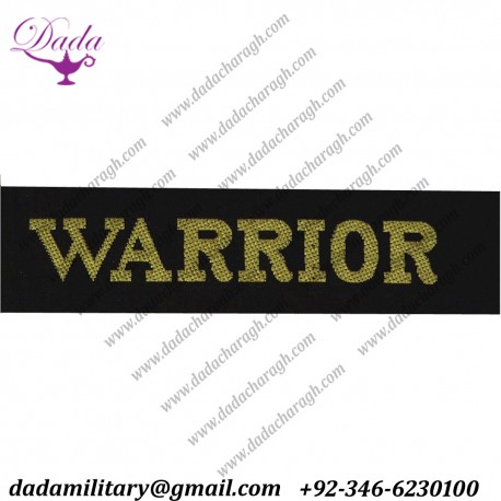 Warrior Cap-Tally Woven Naval cap badge or cap tally