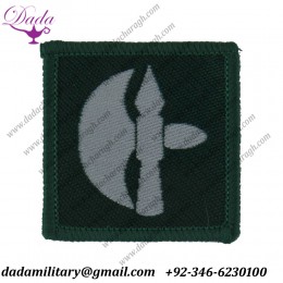102 Logistic Brigade Battle-Axe White On Green Woven  Formation arm badge