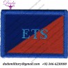 Adjutant General's Corps (Education & Training Serv) ETS On Red Blue Woven Regimental cloth arm badge