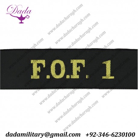Flag Officer First Flotilla Cap-Tally Woven Naval cap badge or cap tally