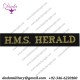 HMS Herald (Hydrographic Survey Ship) Cap-Tally Woven Naval cap badge or cap tally