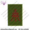 American regiment 1st reconnaissance platoon spearhead lightning woven regimental cloth arm badge