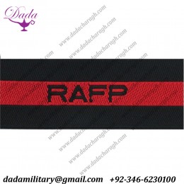 On Black Red Black Slip-On Woven Air Force Branch Badge