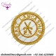 Gold Wire Embroidered Masonic Badge