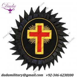 Knights Templar Cross Embroidered Masonic Patch