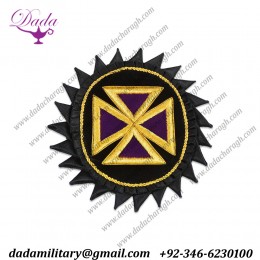 Knights Templar Teutonic Cross Embroidered Masonic Patch