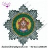 Oem Custom Bullion Handmade Embroidery Ethnic Christian Lazarus Star, Badges, Patches Hand Embroidered