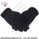 Bricks Masons Masonic Knight Templar Plain Cotton Glove Black