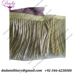 2 cm gold metallic bullion fringe, metallic bullion fringes, metal wire fringe